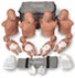 Advanced and basic lifesaving cpr manikins for cpr, first aid and aed training: brand name cpr manikins by Ambu, CPR Prompt, Laerdal, Nasco Lifeform Basic Buddy, Simulaids and Cparlene