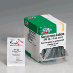 SUNX® sunscreen pouch, SPF 30, 7.5ml - 50 per box 