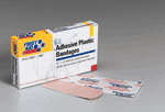 1"x3" Adhesive plastic bandage - 16 per single unit box