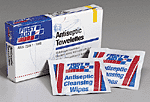 Antiseptic cleansing wipe