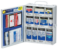 Medium Food Industry First Aid Cabinet with SmartTab ezRefill System - Metal