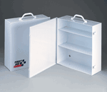 3 Shelf Industrial Cabinet w/Swing Out Door, 13-7/16"x16"x5-1/2"- 1 each