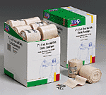 2"x5 yd. Latex free elastic bandage with fasteners - 18 per box 