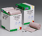 4"x5 yd. Elastic bandage with two fasteners - 9 per box 