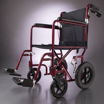 Deluxe Aluminum Transport Wheelchair 