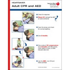 Heartsaver Adult CPR/AED Poster 
