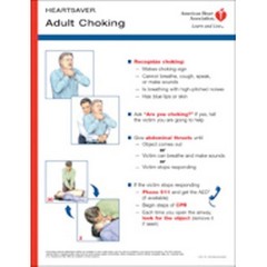 Heartsaver Helping the Choking Adult Poster 