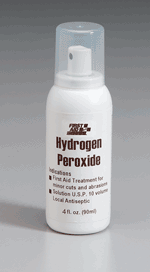 Hydrogen peroxide pump spray, 4 oz. plastic bottle - 1 each 