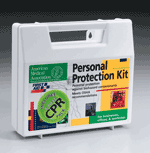 Personal protection kit w/ 6-piece CPR pack