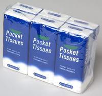 Pocket, Tissue pack of 6