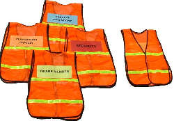 Safety Vests – Orange Incident Command System