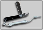 Jackknife with can opener and lanyard/USCG