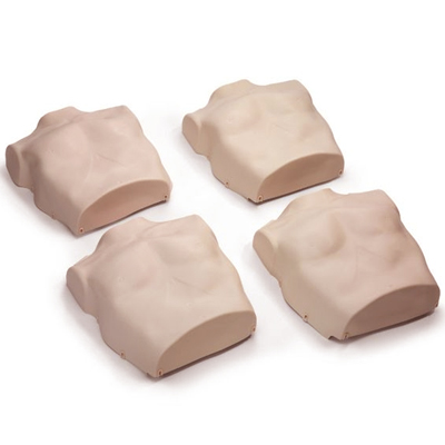 Medium Skin Torso replacements for the Prestan Professional Adult Manikin (Package contains four torso skins) 