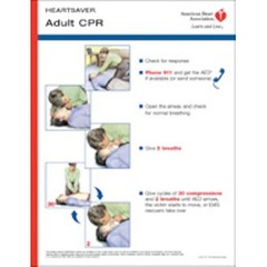 Heartsaver CPR Adult Poster 